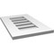 Ekena Millwork Vertical Surface Mount PVC Gable Vent: Functional, w/ 3-1/2"W x 1"P Standard Frame, 14"W x 22"H GVPVE14X2201SF - alternate 5